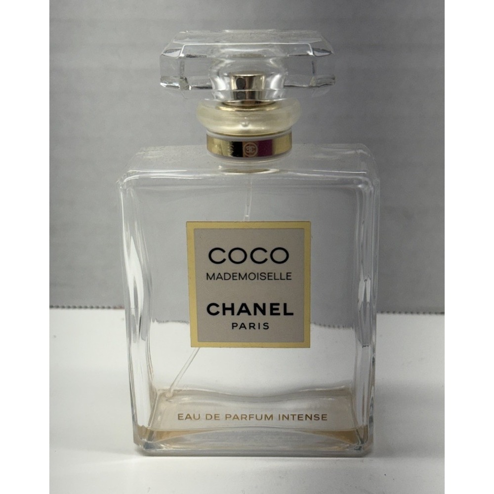Chanel Coco Mademoiselle Intense EDP Empty Glass Bottle Collectible Rare